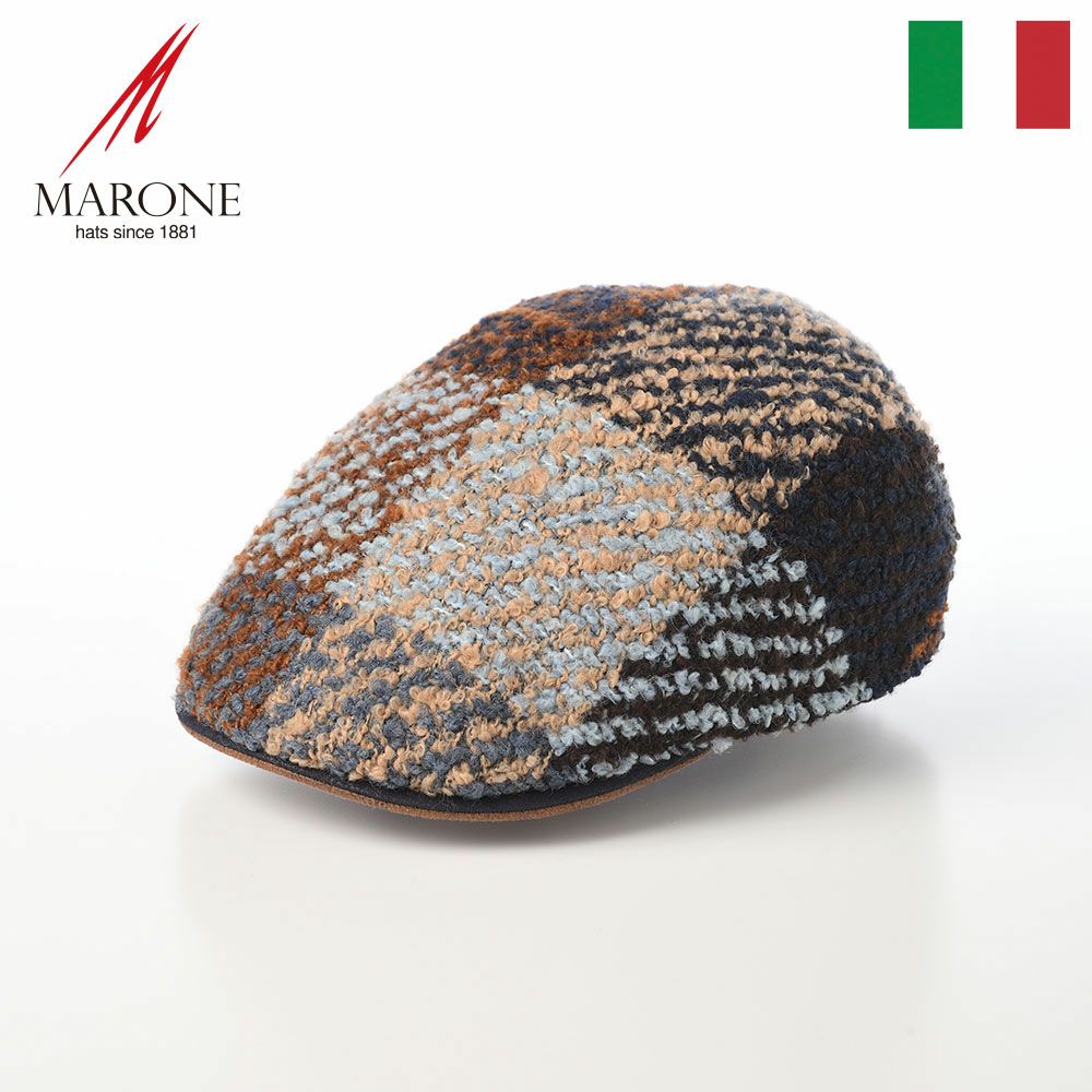 マローネのハンチング Milano Big Check（ミラノ ビッグ チェック） BT1211 ブラウン
