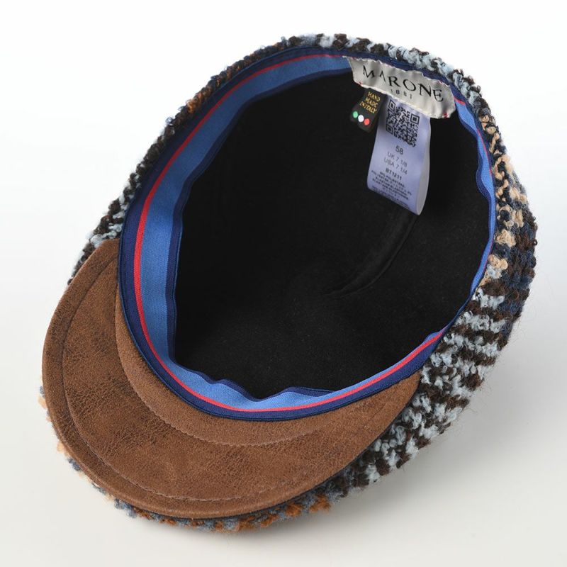 マローネのハンチング Milano Big Check（ミラノ ビッグ チェック） BT1211 ブラウン