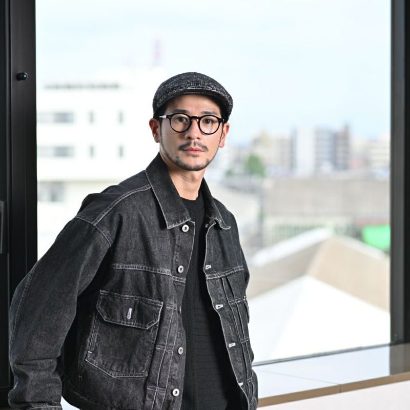 マローネのハンチング Milano Glen Check（ミラノ グレン チェック） BT1214 ブラック