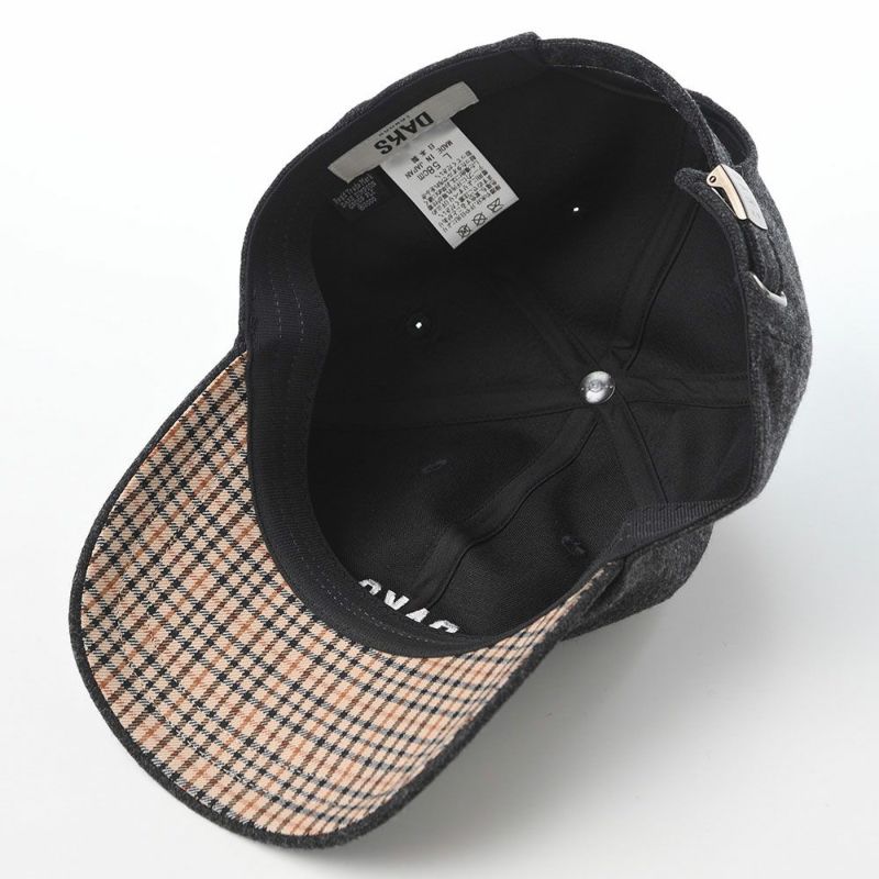 ダックスのキャップ Cap Flano（キャップ フラノ） D1916 チャコール