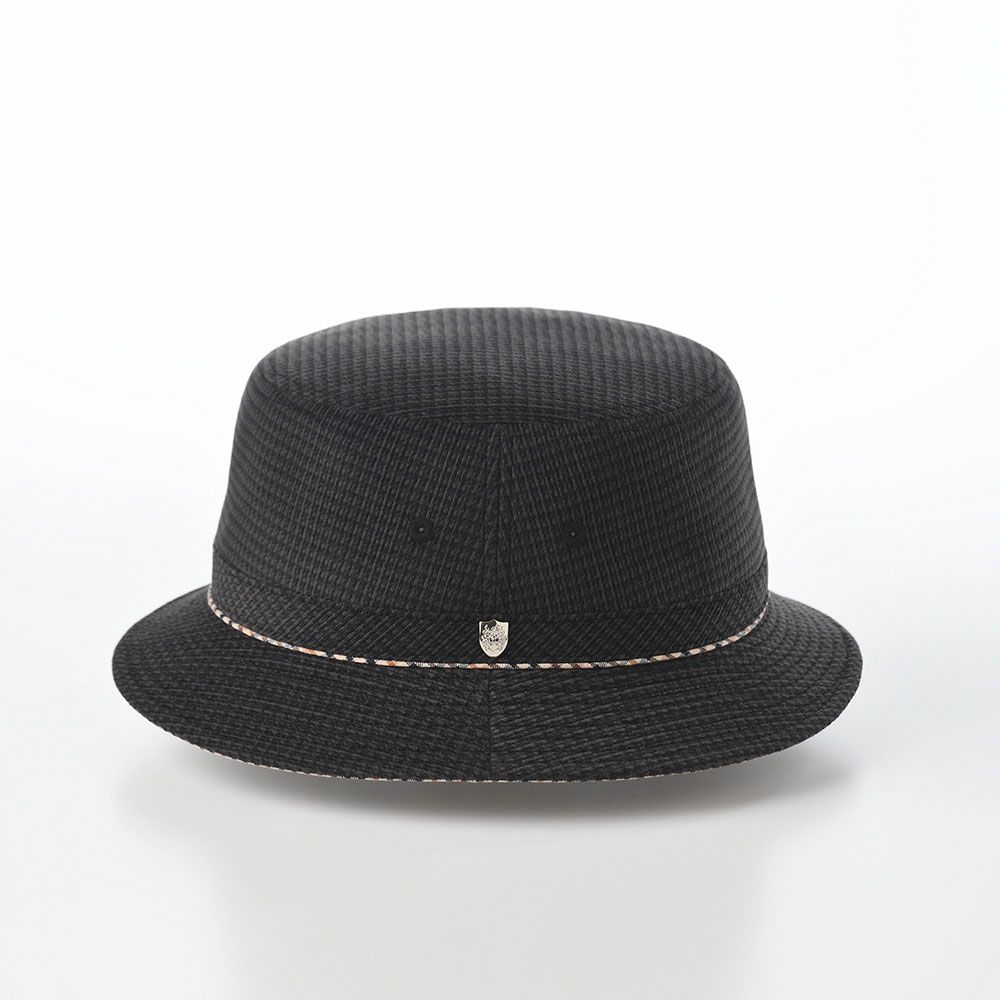 ダックスのサファリハット Safari Tricot Print Check（サファリ トリコットプリントチェック） D1941 ブラック