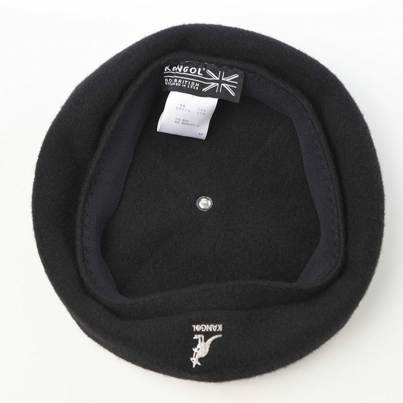 カンゴールのベレー帽 WOOL JAX BERET（ウール ジャックス ベレー） ブラック