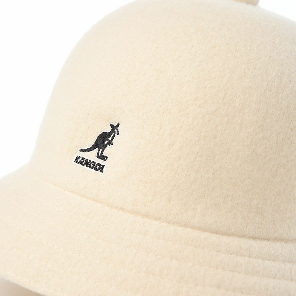 カンゴールのバケットハット WOOL CASUAL（ウール カジュアル） ホワイト