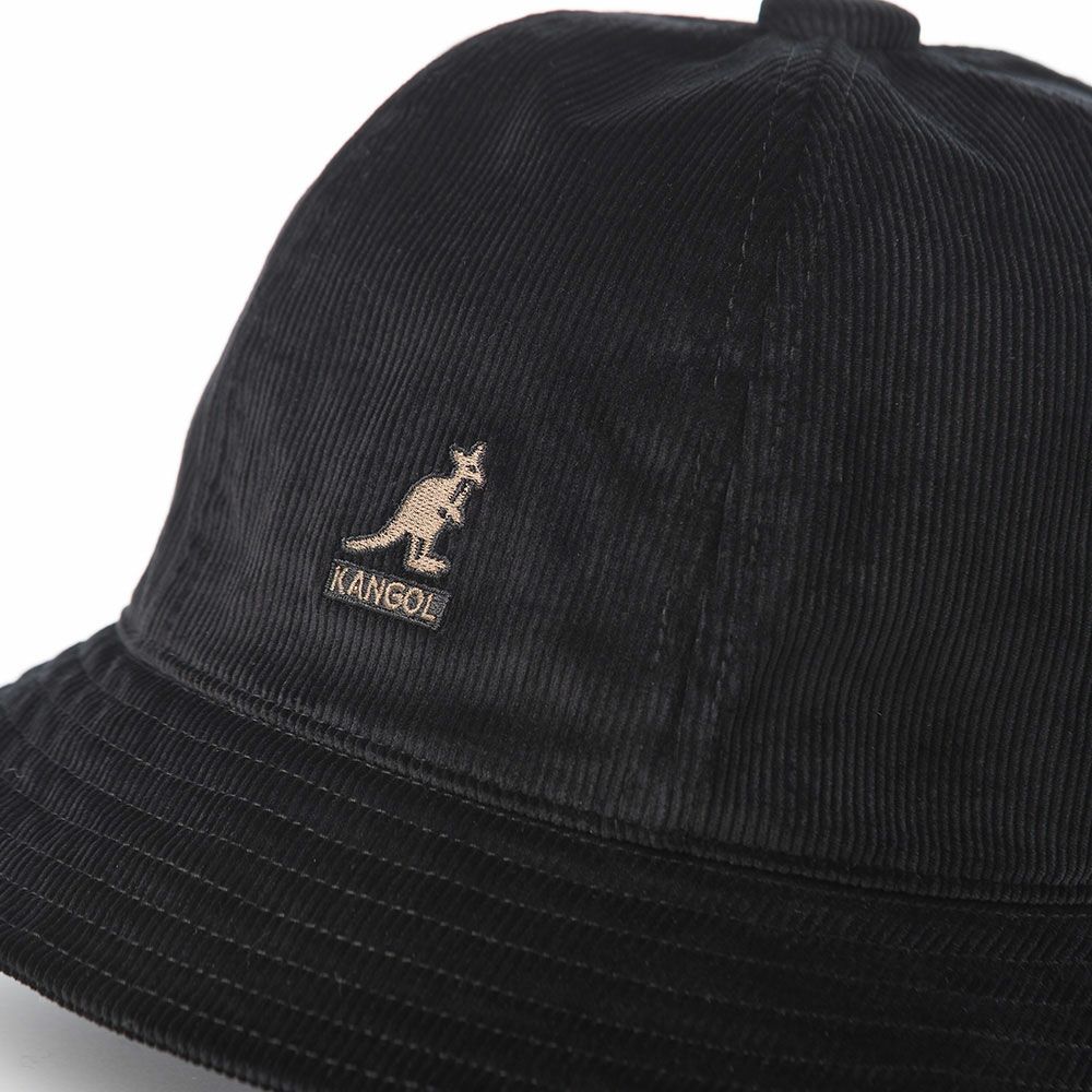 カンゴールのバケットハット CORD CASUAL（コーデュロイ カジュアル） ブラック