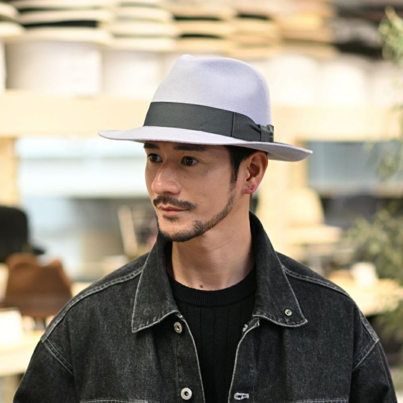 ビガリのフェルトハット ALFREDO（アルフレード） シルバーベリー