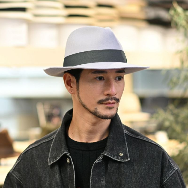 ビガリのフェルトハット ALFREDO（アルフレード） シルバーベリー