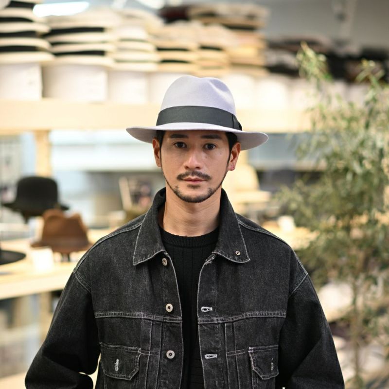 ビガリのフェルトハット ALFREDO（アルフレード） シルバーベリー