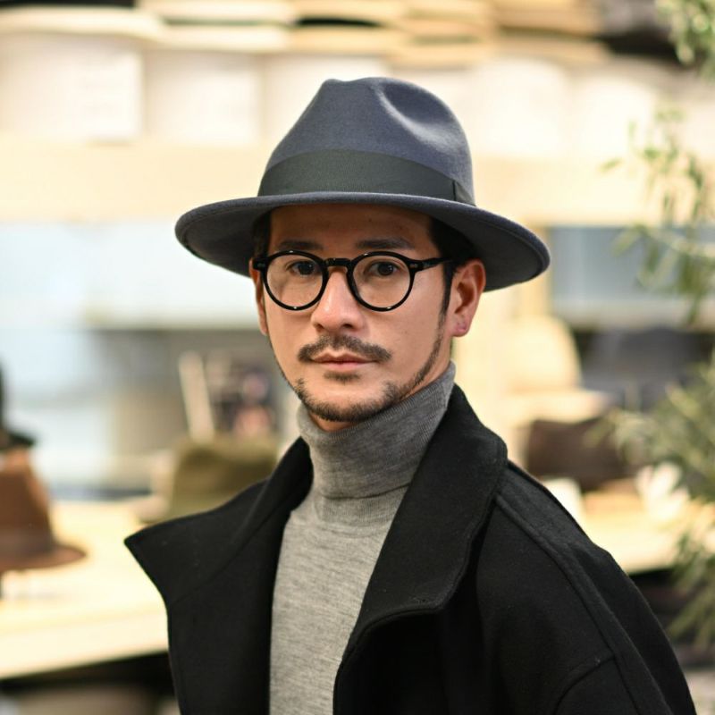 ビガリのフェルトハット DEAN（ディーン） ブルーストーン