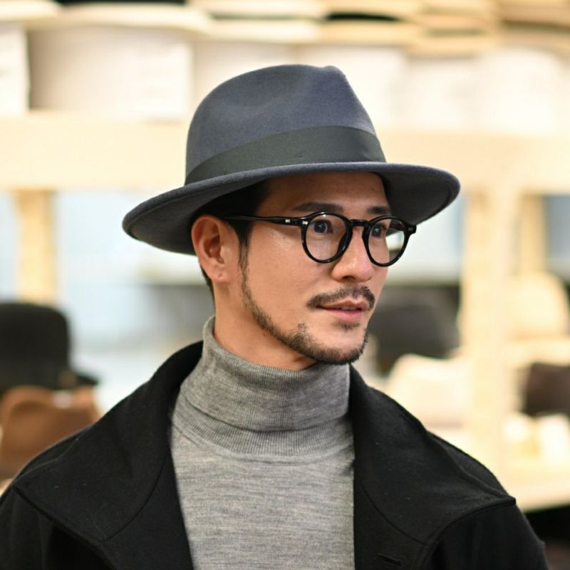 ビガリのフェルトハット DEAN（ディーン） ブルーストーン