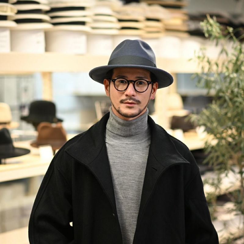 ビガリのフェルトハット DEAN（ディーン） ブルーストーン