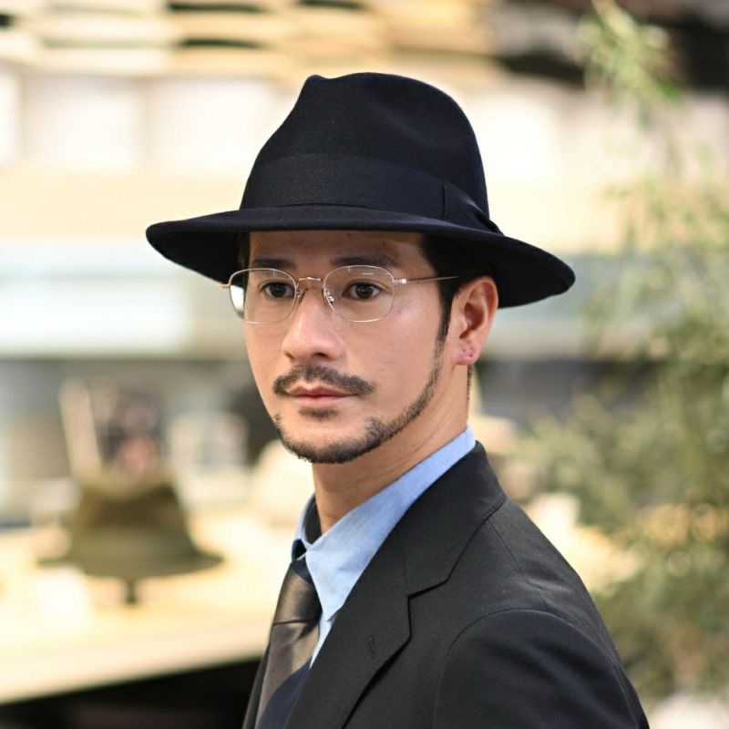 ビガリのフェルトハット DEAN（ディーン） ネイビー