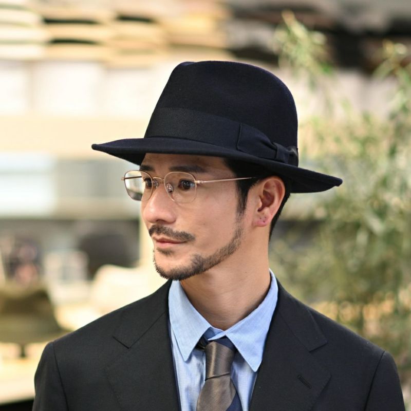 ビガリのフェルトハット DEAN（ディーン） ネイビー