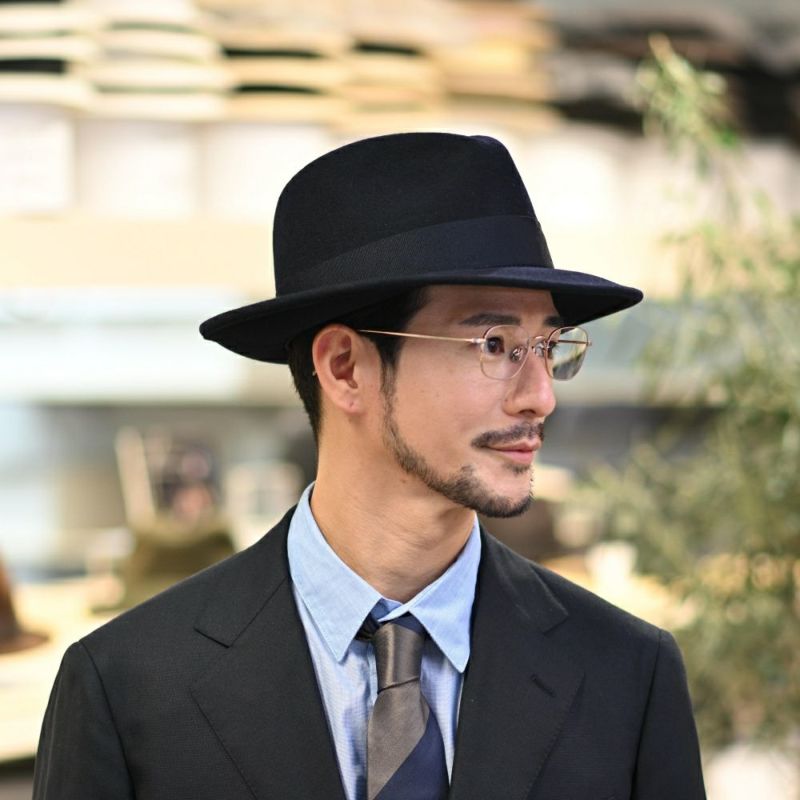 ビガリのフェルトハット DEAN（ディーン） ネイビー