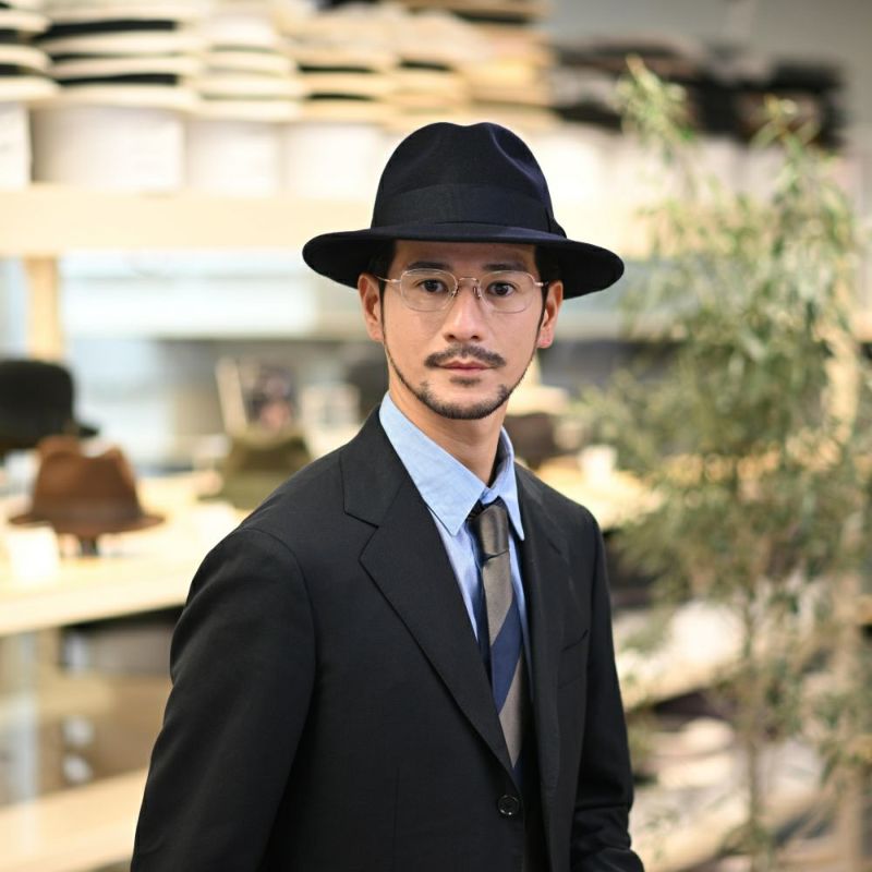 ビガリのフェルトハット DEAN（ディーン） ネイビー