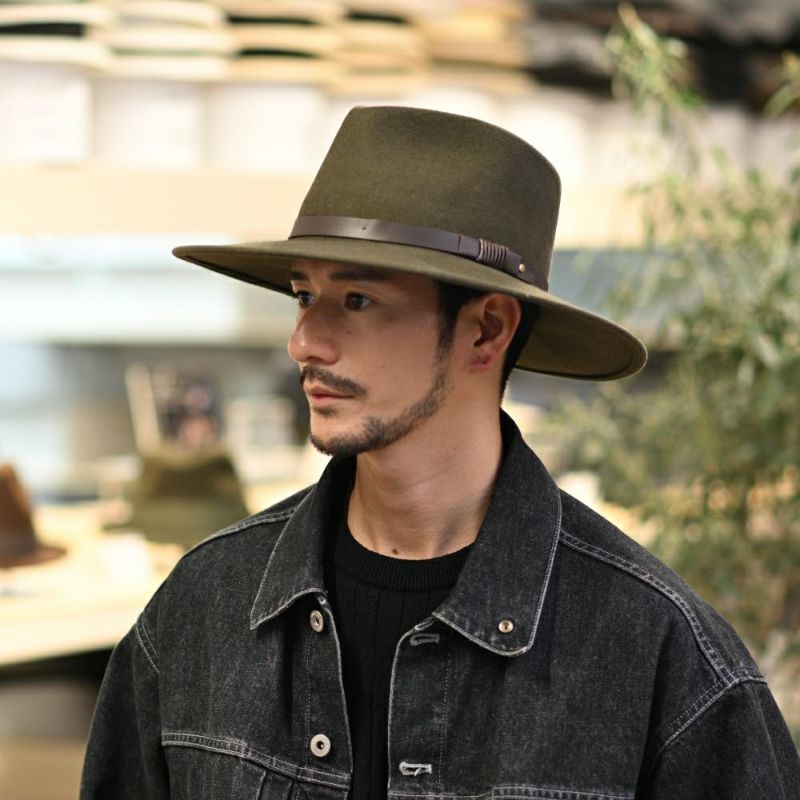 ビガリのフェルトハット AUSTRALIAN（オーストラリアン） モス