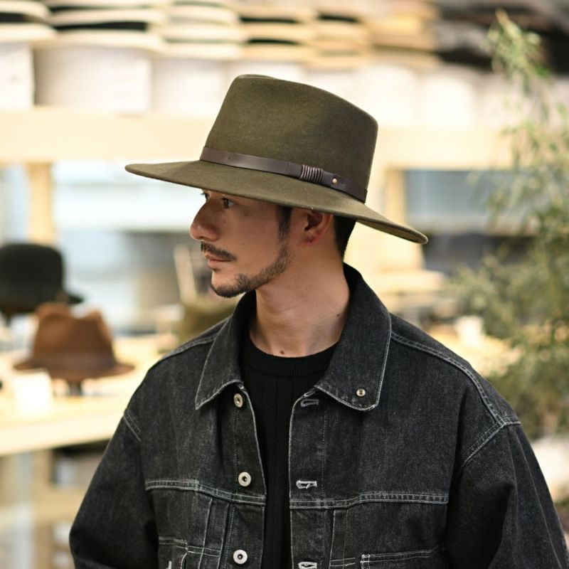 ビガリのフェルトハット AUSTRALIAN（オーストラリアン） モス