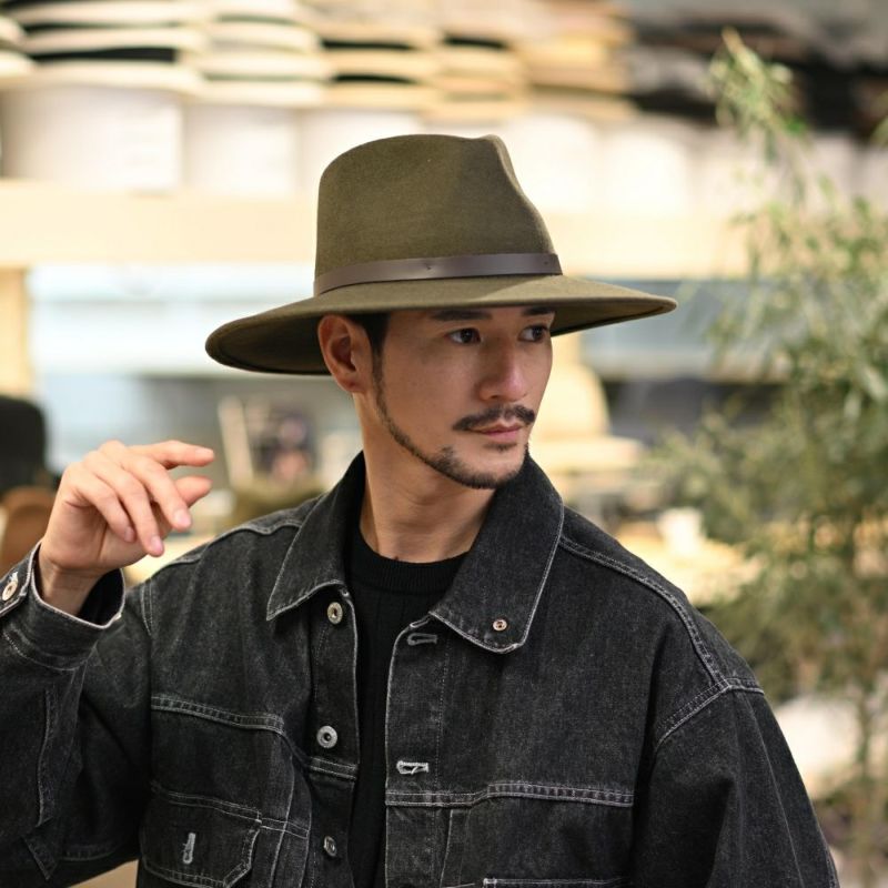 ビガリのフェルトハット AUSTRALIAN（オーストラリアン） モス