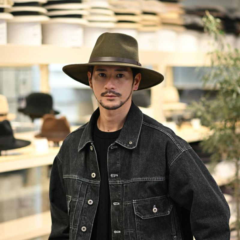 ビガリのフェルトハット AUSTRALIAN（オーストラリアン） モス