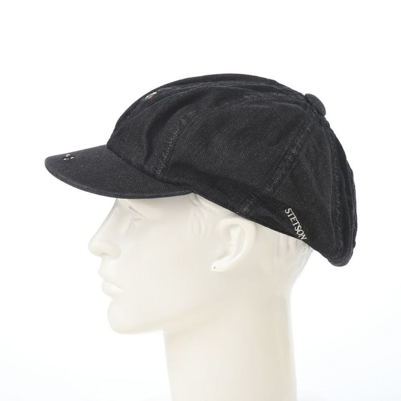 ステットソンのキャスケット ONEWASH DENIM CASQUETTE（ワンウォッシュデニム キャスケット） SE789 ブラック