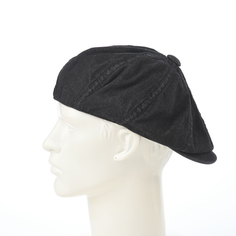 ステットソンのキャスケット ONEWASH DENIM CASQUETTE（ワンウォッシュデニム キャスケット） SE789 ブラック