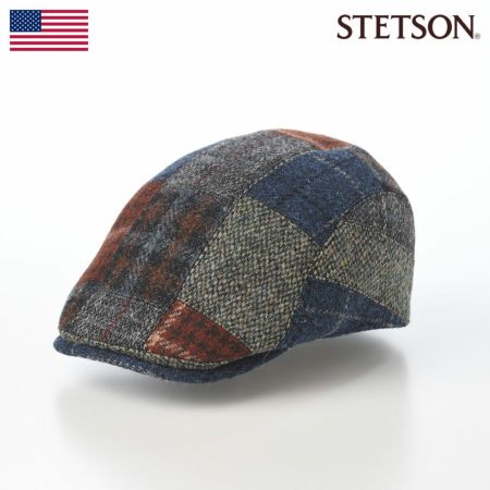 ステットソンのハンチング HARRISTWEED PATCHWORK HUNTING（ハリスツイード パッチワーク ハンチング） SE790 ブラウン