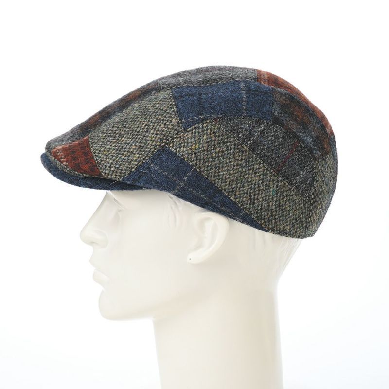 ステットソンのハンチング HARRISTWEED PATCHWORK HUNTING（ハリスツイード パッチワーク ハンチング） SE790 ブラウン