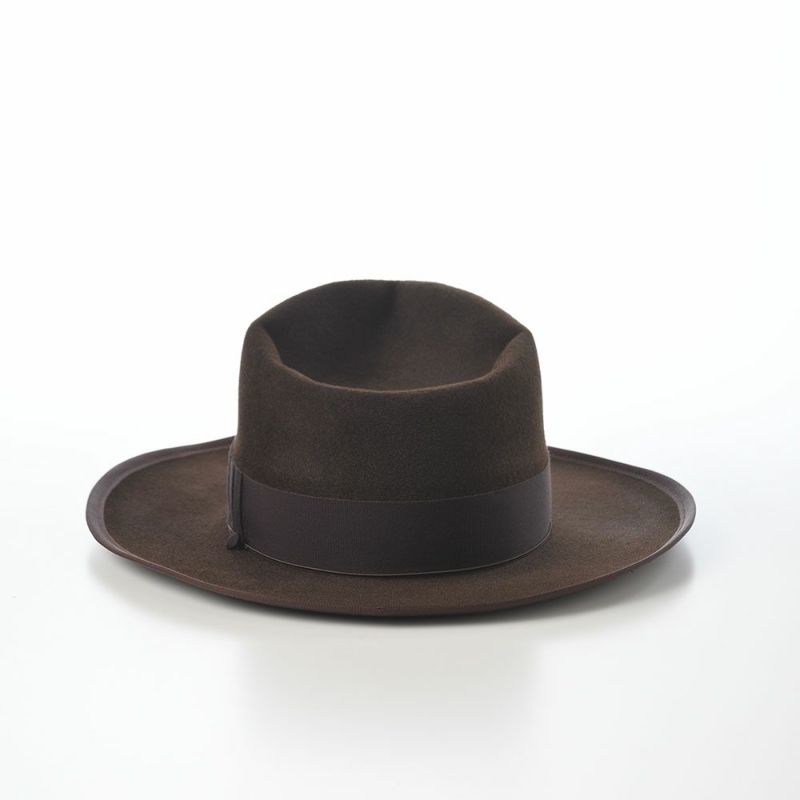 ステットソンのフェルトハット VELOR FELT OPENCROWN（ベロアフェルト オープンクラウン） SE797 ブラウン