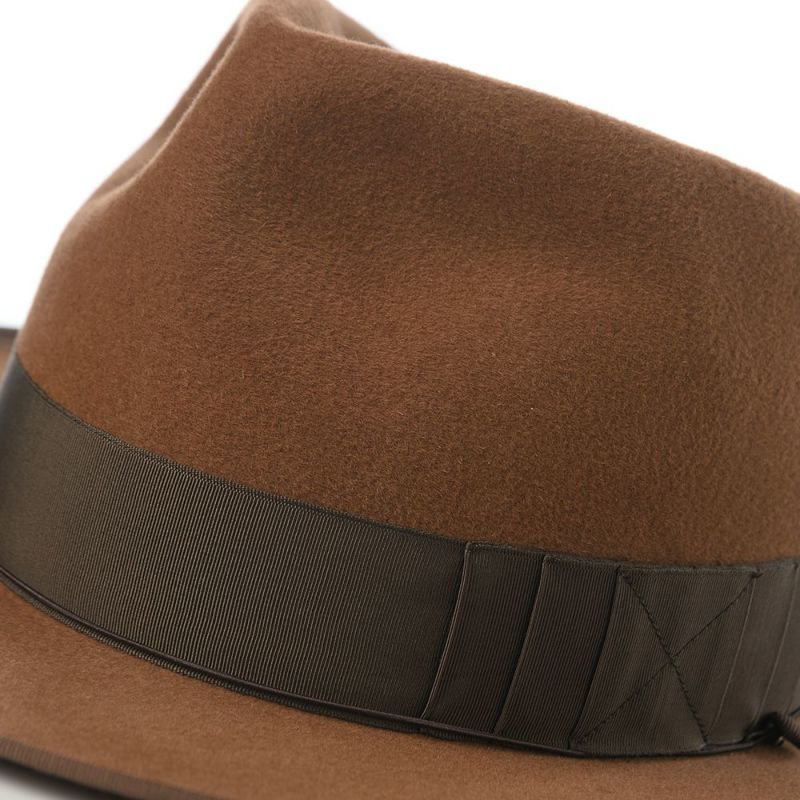 ステットソンのフェルトハット VELOR FELT OPENCROWN（ベロアフェルト オープンクラウン） SE797 キャメル