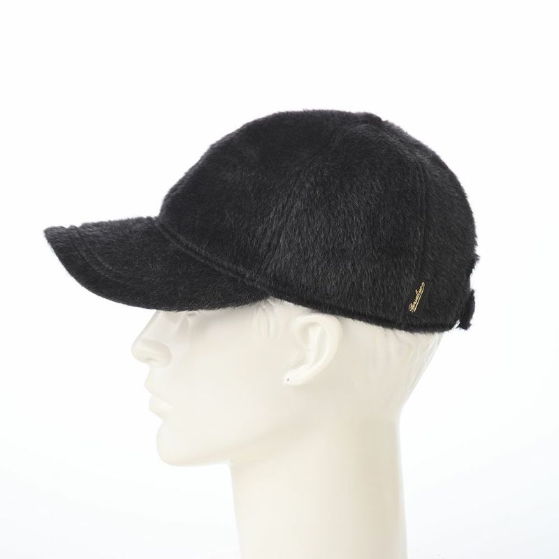 ボルサリーノのキャップ Baseball Cap（ベースボール キャップ） B95174 ブラック