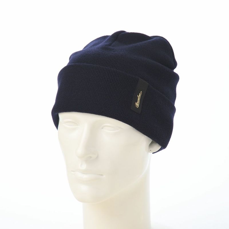 ボルサリーノのニット帽 Virgin Wool Beanie（バージーンウール ビーニー） 130356 ダークネイビー