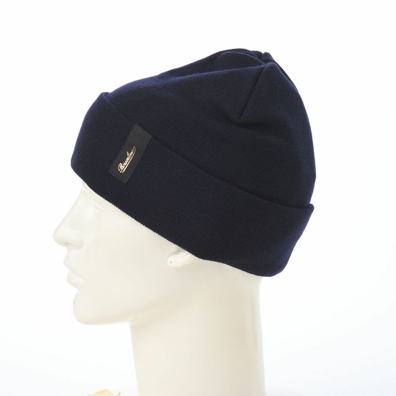 ボルサリーノのニット帽 Virgin Wool Beanie（バージーンウール ビーニー） 130356 ダークネイビー