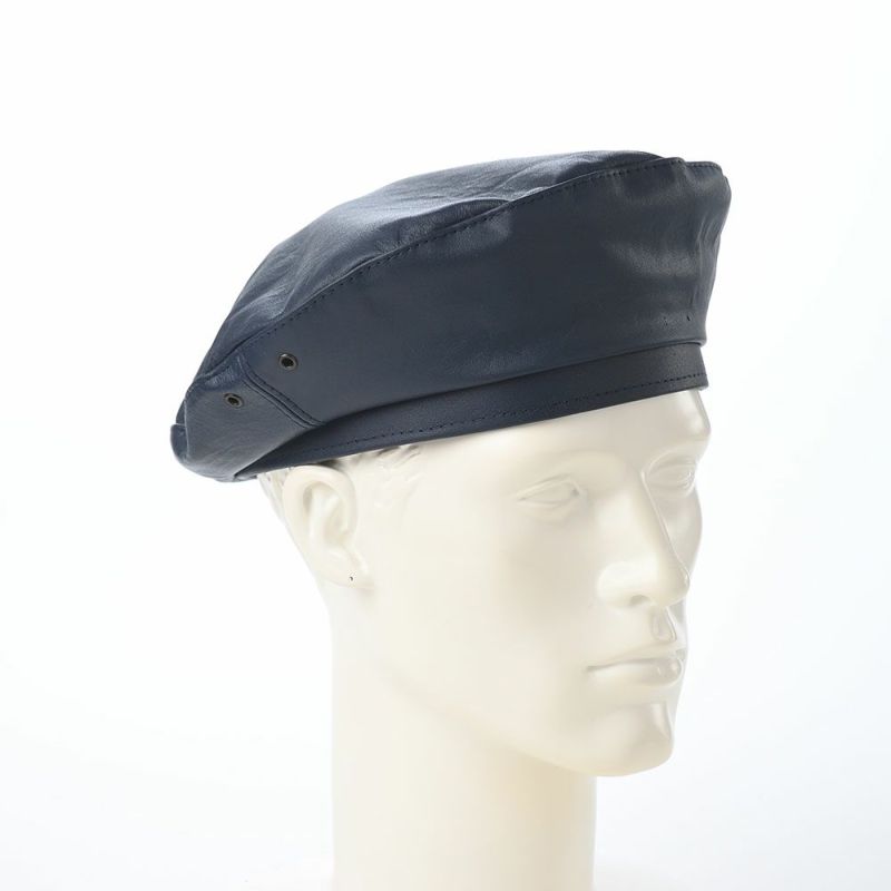 ステルコフスキーのベレー帽 Rebel Leather Beret（リベルレザー ベレー） ダークブルー