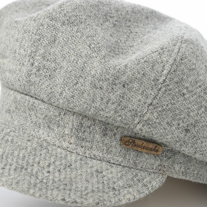 ステルコフスキーのマリンキャップ Big Apple Harris Tweed（ビッグアップル ハリスツイード） ライトグレー