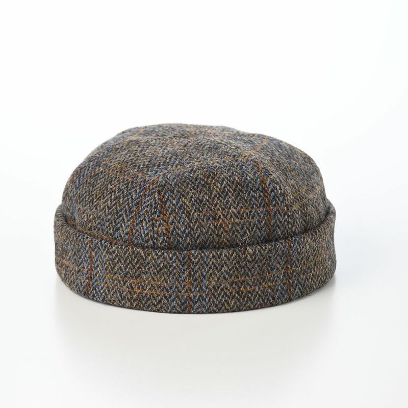 ステルコフスキーのロールキャップ Dockers Harris Tweed（ドッカーズ ハリスツイード） ブラウン