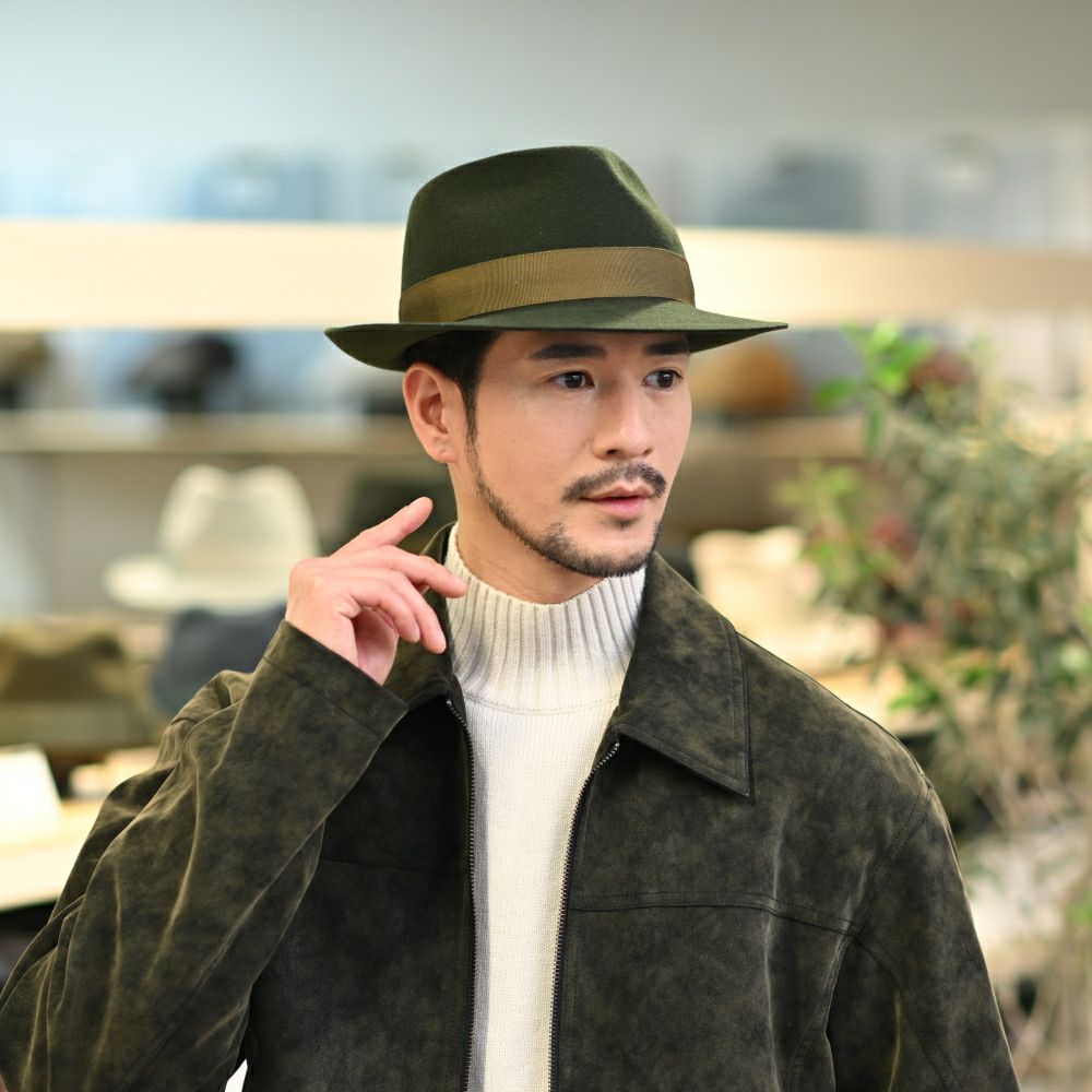 ガリュープラネットのフェルトハット Classic Felt Hat（クラシックフェルトハット）812 カーキ