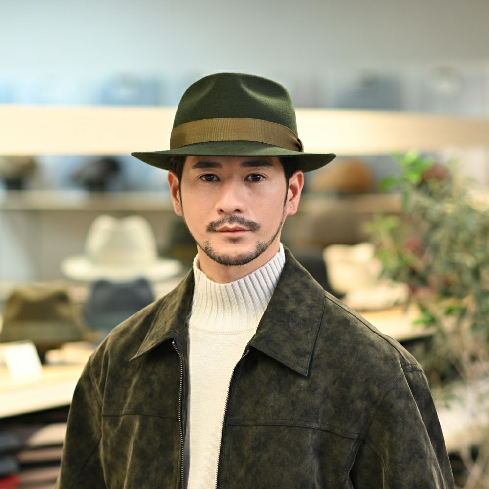 ガリュープラネットのフェルトハット Classic Felt Hat（クラシックフェルトハット）812 カーキ
