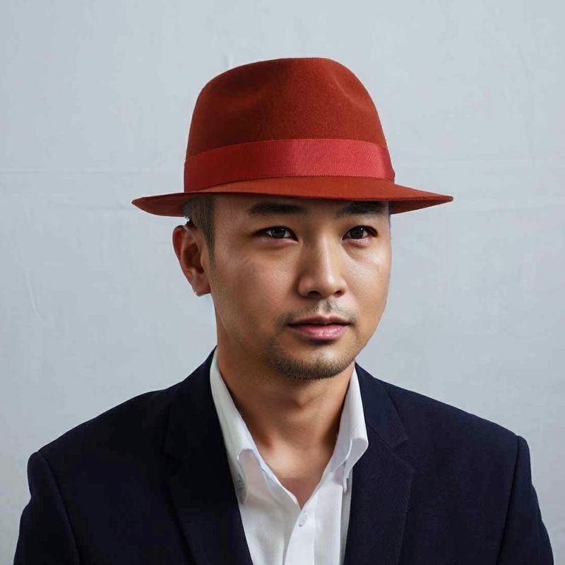 ガリュープラネットのフェルトハット Classic Felt Hat（クラシックフェルトハット）812 レンガ