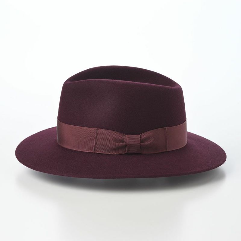 トナックのフェルトハット FEDORA ROUGE（フェドラ ルージュ） ワインレッド