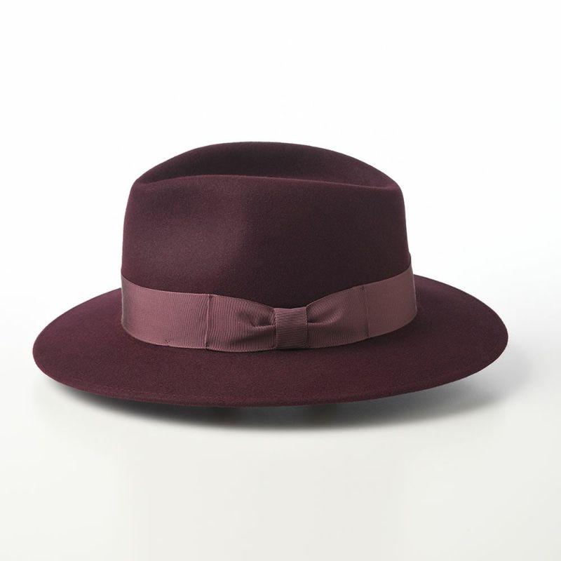 トナックのフェルトハット FEDORA ROUGE（フェドラ ルージュ） ワインレッド