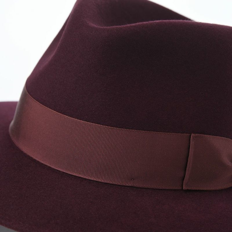 トナックのフェルトハット FEDORA ROUGE（フェドラ ルージュ） ワインレッド