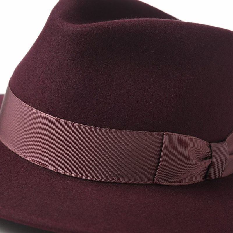 トナックのフェルトハット FEDORA ROUGE（フェドラ ルージュ） ワインレッド