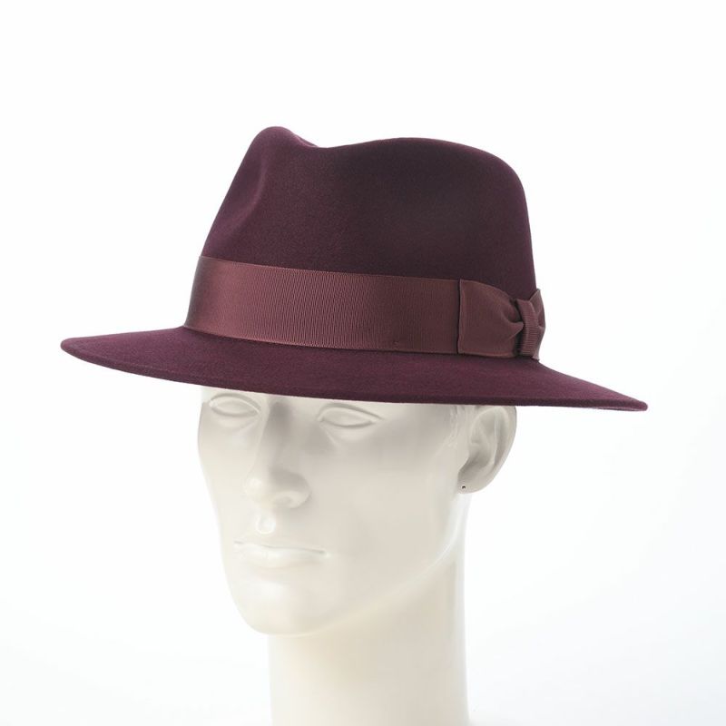 トナックのフェルトハット FEDORA ROUGE（フェドラ ルージュ） ワインレッド