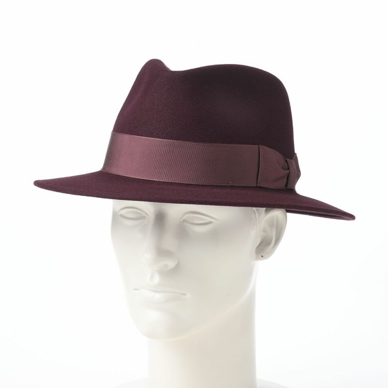 トナックのフェルトハット FEDORA ROUGE（フェドラ ルージュ） ワインレッド