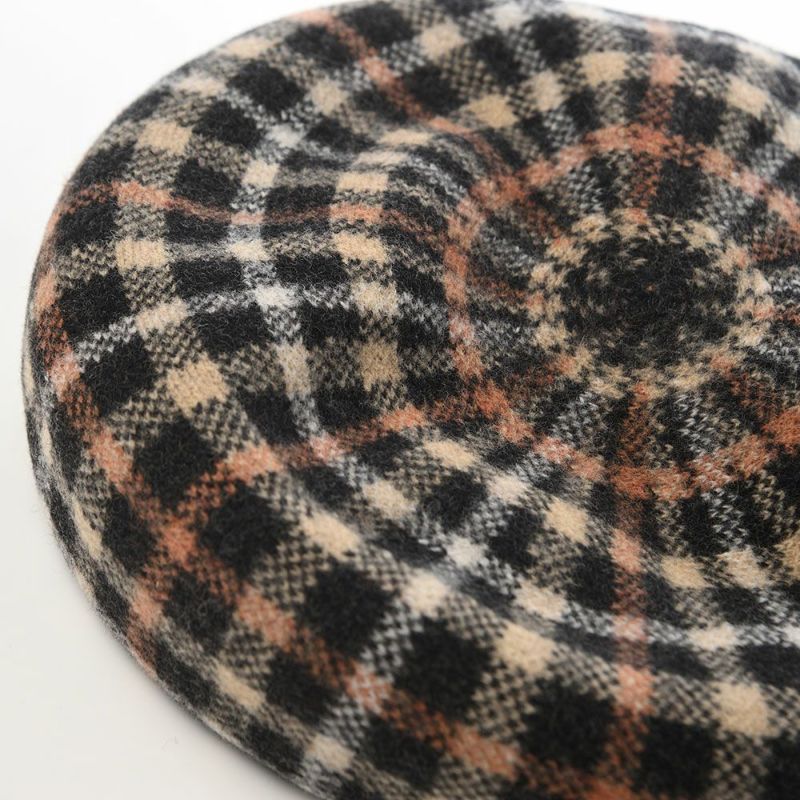 ダックスのベレー帽 Basque Beret Check（バスクベレー チェック） D9202 ブラックハウス