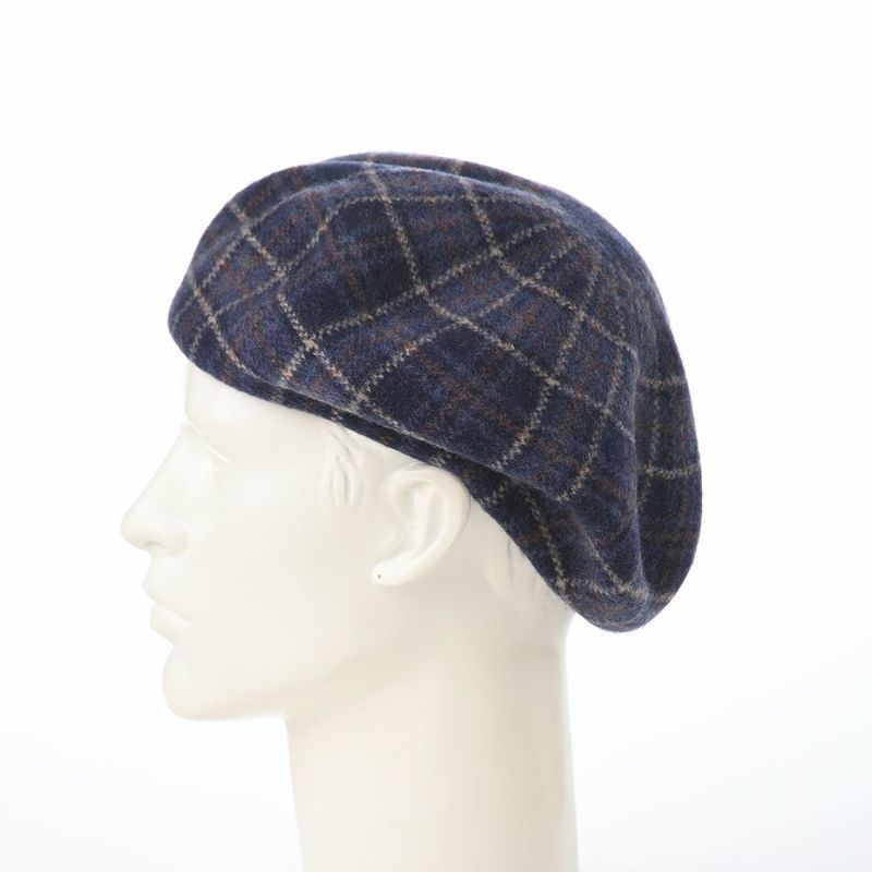 ダックスのベレー帽 Basque Beret Check（バスクベレー チェック） D9202 ブルータータン