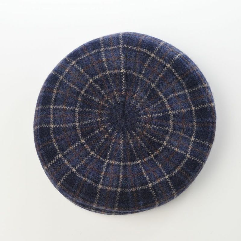 ダックスのベレー帽 Basque Beret Check（バスクベレー チェック） D9202 ブルータータン