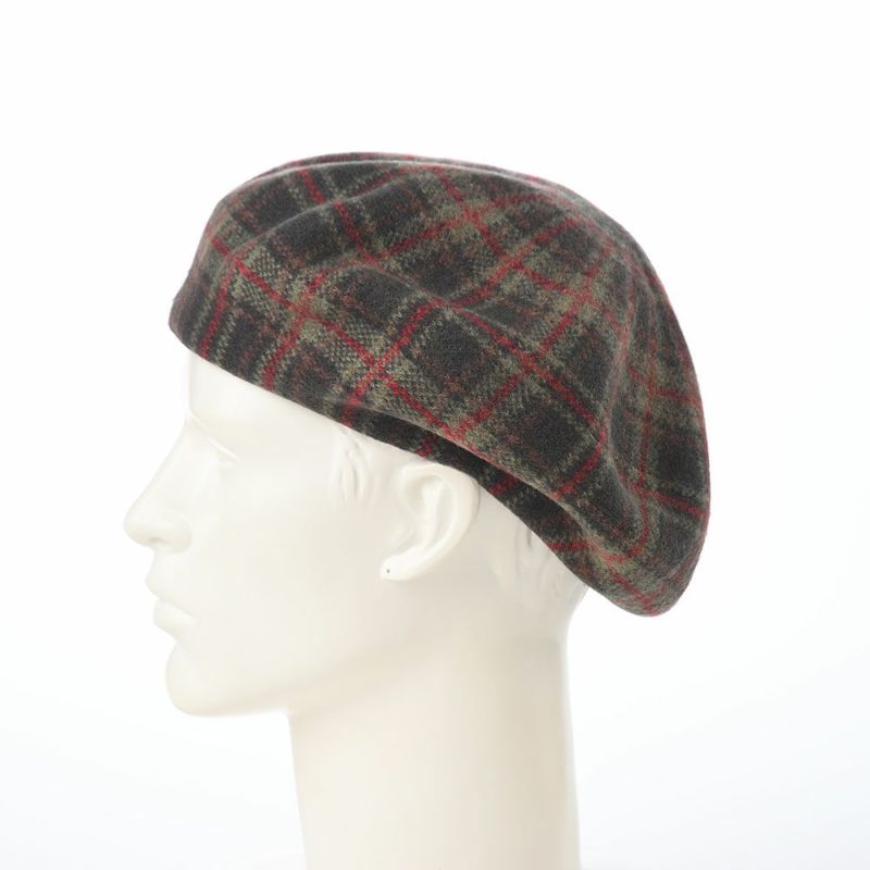 ダックスのベレー帽 Basque Beret Check（バスクベレー チェック） D9202 グリーンタータン