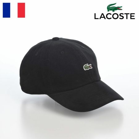 ラコステのキャップ ONE POINT CORDUROY CAP（ワンポイント コーデュロイキャップ） L1335 ブラック