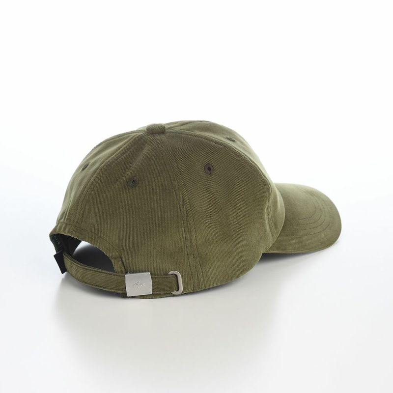 ラコステのキャップ ONE POINT CORDUROY CAP（ワンポイント コーデュロイキャップ） L1335 カーキ