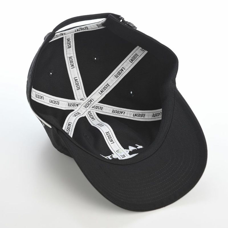 ラコステのキャップ GOLF GRAPHIC CAP（ゴルフグラフィックキャップ） L1345 ブラック